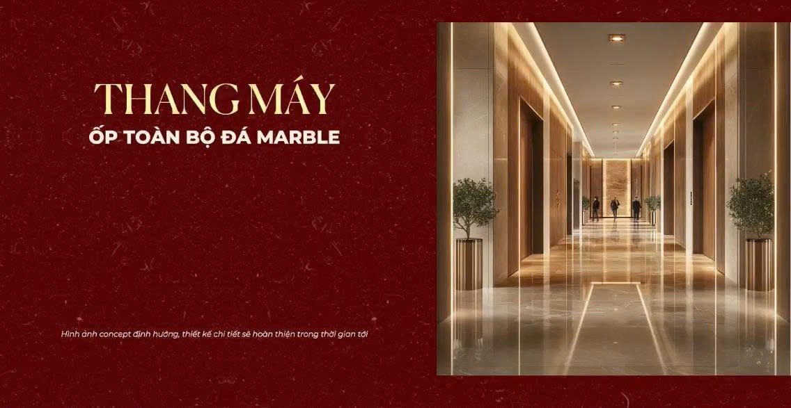 Thang Máy ốp Toàn Bộ đá Marble